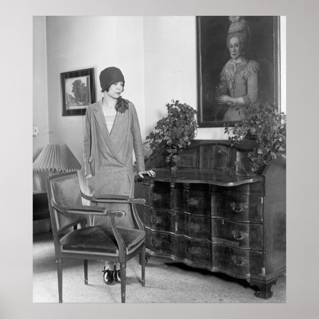 Affiches casquette de mode des années 1920 (Devant)