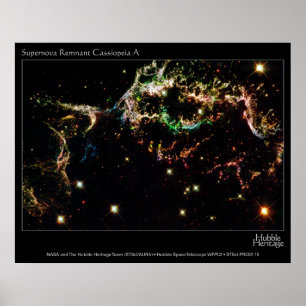 Affiches Cassiopeia A de reste de supernova du TGV