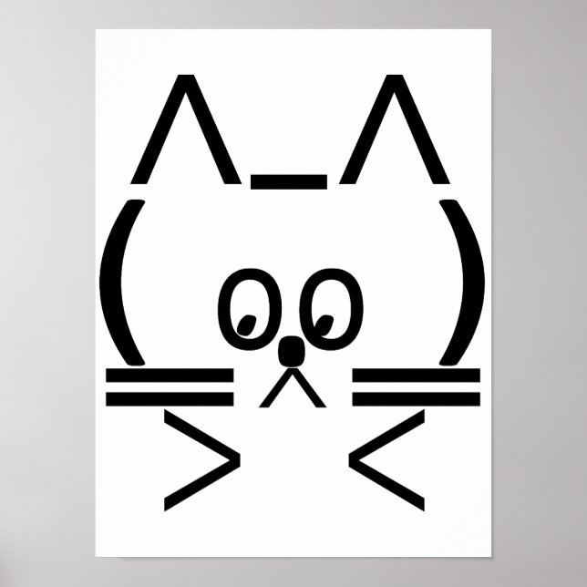Affiches Cat ASCII (Devant)