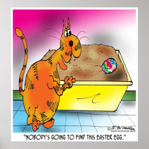 Affiches Cat Hides Easter Egg