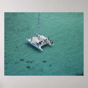 Affiches Catamaran, Îles Mamanuca, Fidji, Pacifique Sud