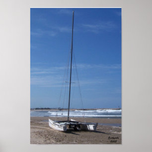 Affiches Catamaran Sur Une Plage