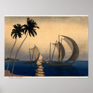 Affiches Catamarans au crépuscule
