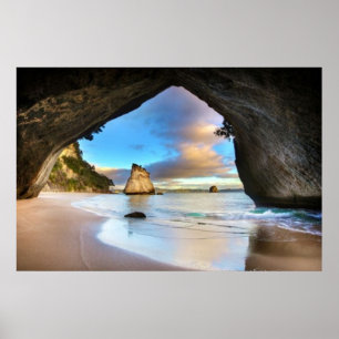Affiches Cathedral Cove Serene Beach