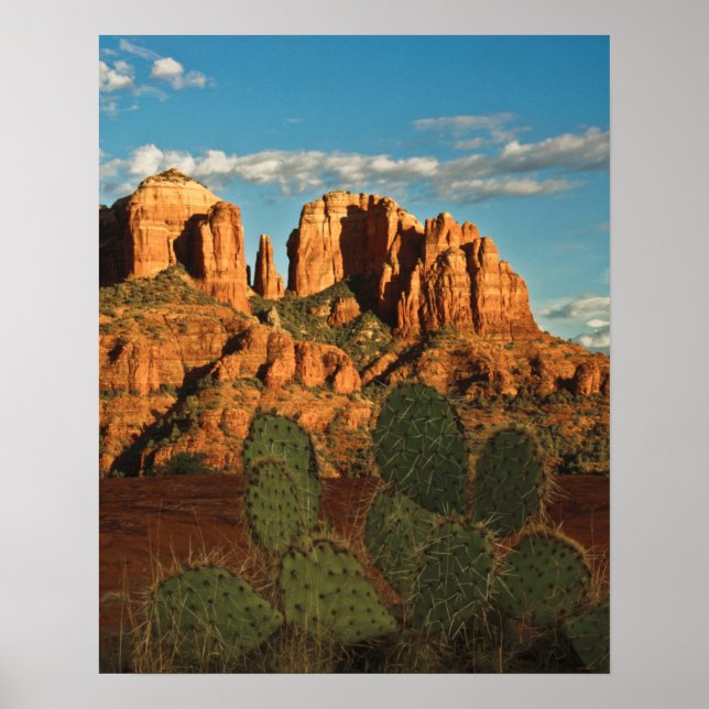 Affiches Cathedral Rock au coucher du soleil du canyon Secr (Devant)