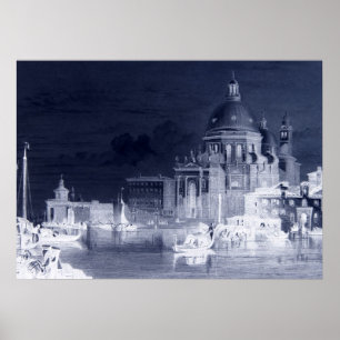 Affiches Cathédrale de père Noël Maria Plague Venise Art