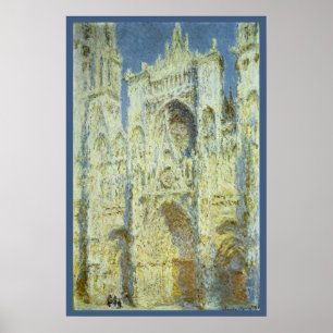 Affiches Cathédrale de Rouen Façade Ouest Lumière du soleil