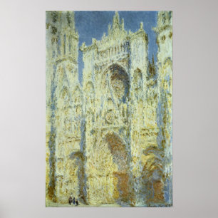 Affiches Cathédrale de Rouen Façade Ouest Lumière du soleil