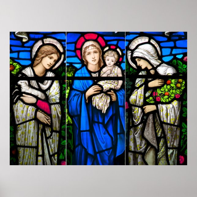 AFFICHES CATHÉDRALE EN VERRE CLAIR FENÊTRES (Devant)