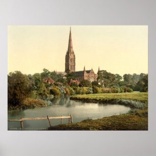 Affiches Cathédrale I, WILTSHIRE, Angleterre de Salisbury