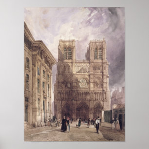 Affiches Cathédrale Notre-Dame, Paris, 1836