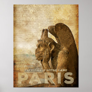 Affiches Cathédrale Paris, le Stryga Chimera de Notre Dame