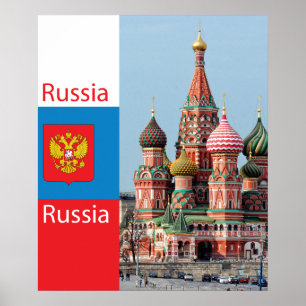 Affiches Cathédrale Saint-Basile. Russie