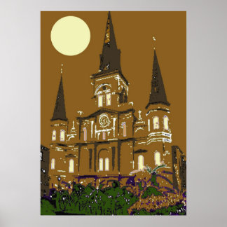 Affiches Cathédrale Saint-Louis de la Nouvelle-Orléans en B