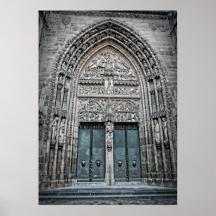Affiches Cathédrale St. Lorenz - Nuremberg, Allemagne Poste