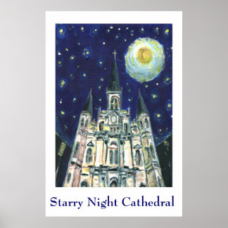 Affiches Cathédrale Starry Night