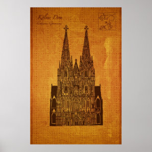 Affiches Cathédrales : Und Maria de Hohe Domkirche St Peter