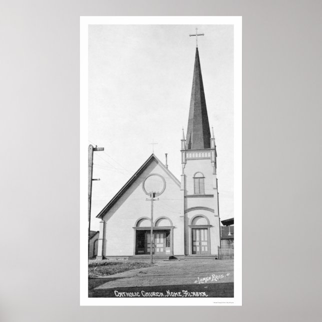 Affiches Catholic Church Nome Alaska 1921 (Devant)