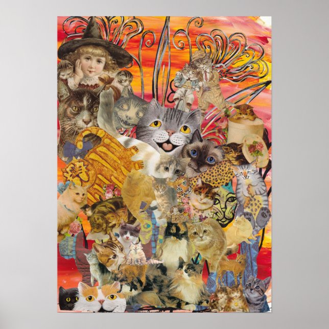 Affiches Cats a Plenty Print (Devant)