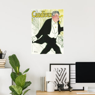 Affiches Caudieux par Toulouse Lautrec, Art Nouveau ancien