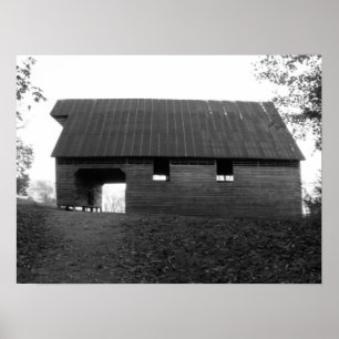 Affiches Caughron Grange, Cades Cove, b&w