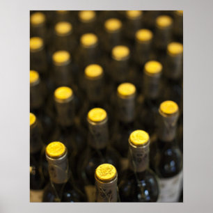 Affiches Cave à vin Bodega Marques de Riscal, bouteilles de