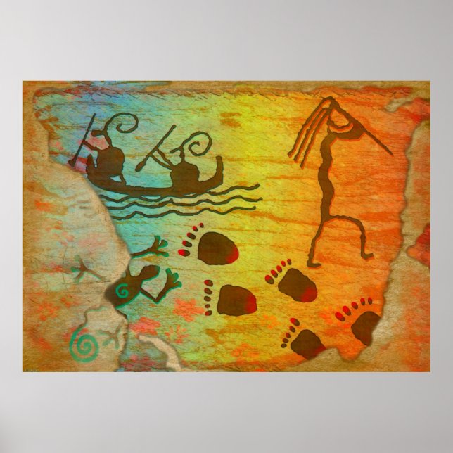 Affiches Cave Dwelling Native American Fine Art (Devant)