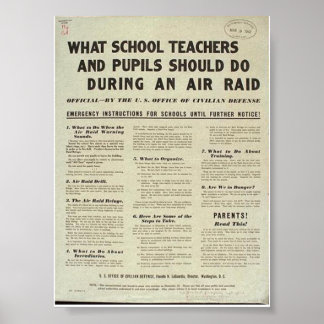 Affiches "Ce que les enseignants et les élèves devraient fa