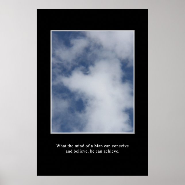 Affiches Ce que vous pouvez concevoir, vous pouvez atteindr (Devant)