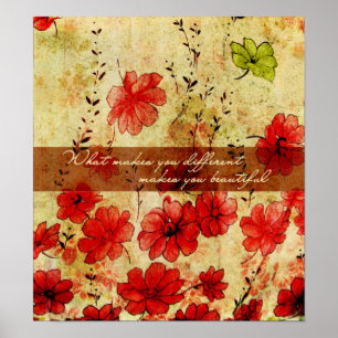 Affiches Ce qui vous rend différents vous rend belle