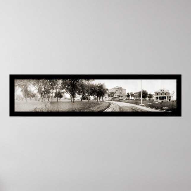 Affiches Cedar Falls IA Panview Photo 1907 (Devant)