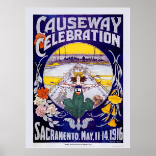 Affiches Célébration de chaussée de Sacramento