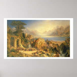 Affiches Célébration de la récolte de raisins, Lac d'Orta, 