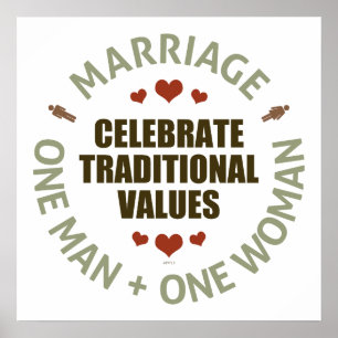 Affiches Célébrer les valeurs traditionnelles