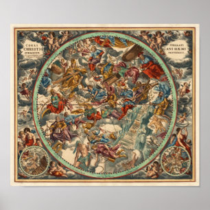 Affiches Cellarius Andreas 1708 harmoniums Macrocosmica