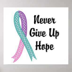 Affiches Celtic Never Give Up Hope Thyroid Cancer
