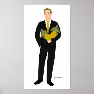 Affiches Celui qui aime les ananas