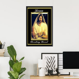 Affiches Cène Divine : Casser Le Pain Avec Jésus