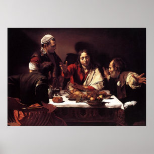 Affiches Cène Du Caravaggio À Emmaus