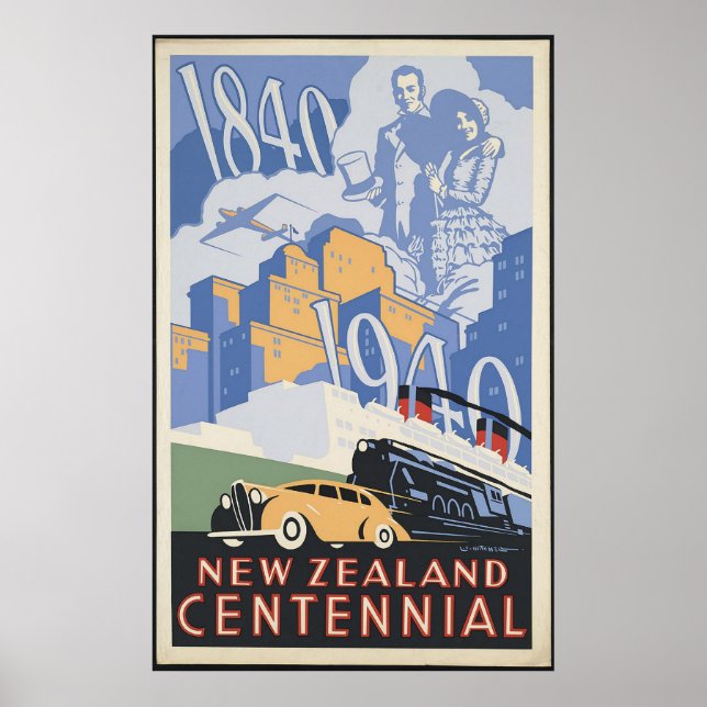 Affiches Centenaire néo-zélandais (Devant)