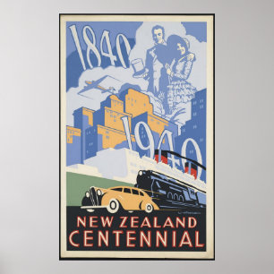 Affiches Centennial de la Nouvelle Zélande