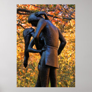 Affiches Central Park Automne : Statue Romeo & Juliet 01