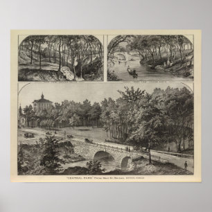 Affiches Central Park de pont principal en St, Marion, le