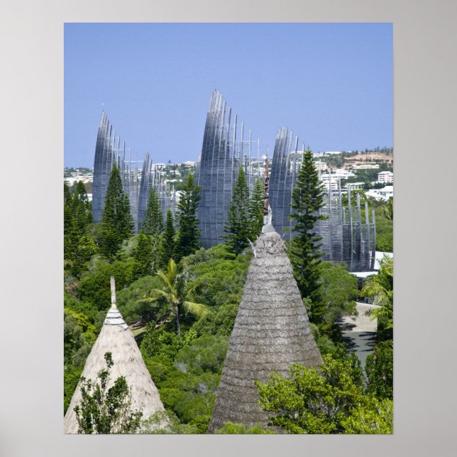 Affiches Centre culturel de Tjibaou, Nouméa, Nouvelle-Caléd (Devant)