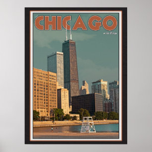 Affiches Centre de Chicago - de John Hancock