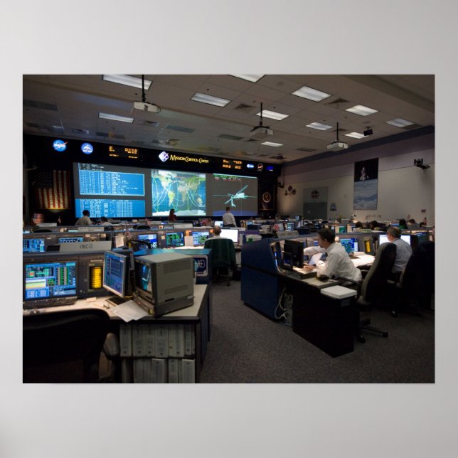 Affiches Centre de contrôle de mission (STS-119) (Devant)