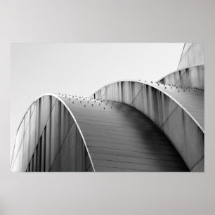 Affiches Centre Kauffman Courbes noires et blanches Kansas