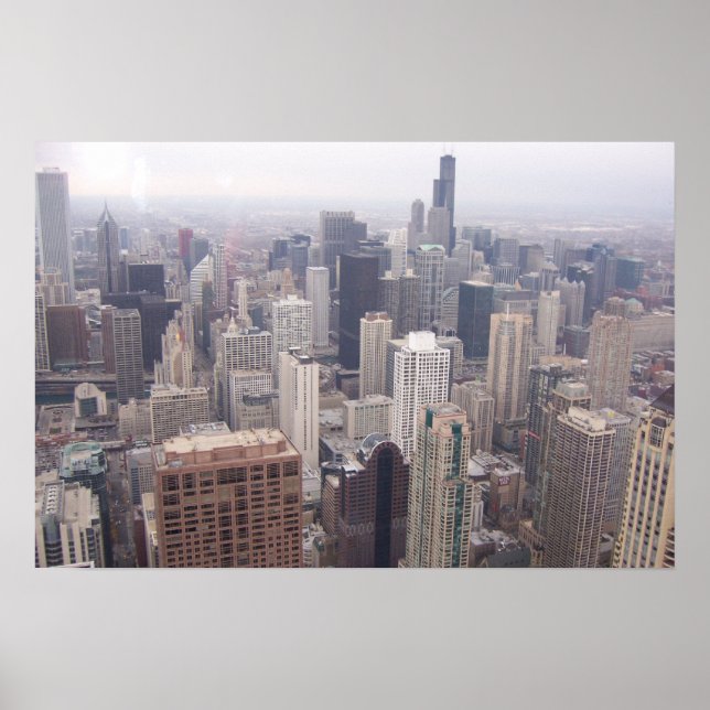 Affiches Centre-ville de Chicago (Devant)