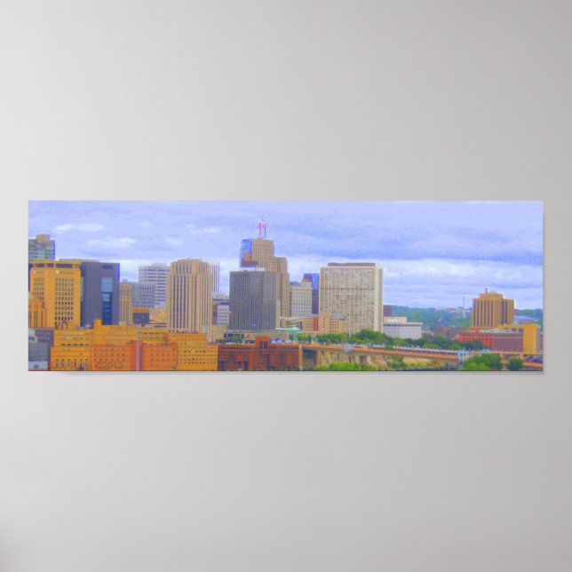 Affiches Centre-ville St. Paul Skyline (Devant)