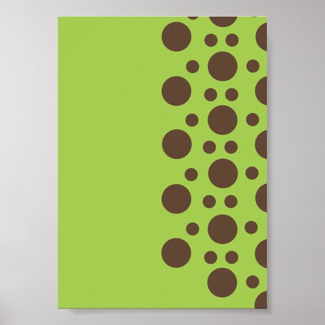 Affiches Cercle Brown sur vert (Devant)
